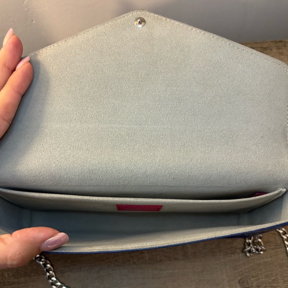 🩷✨SOLD✨🩷Louis Vuitton Epi Pochette Felicie Hot Pink & Blue - Picture 8 of 10